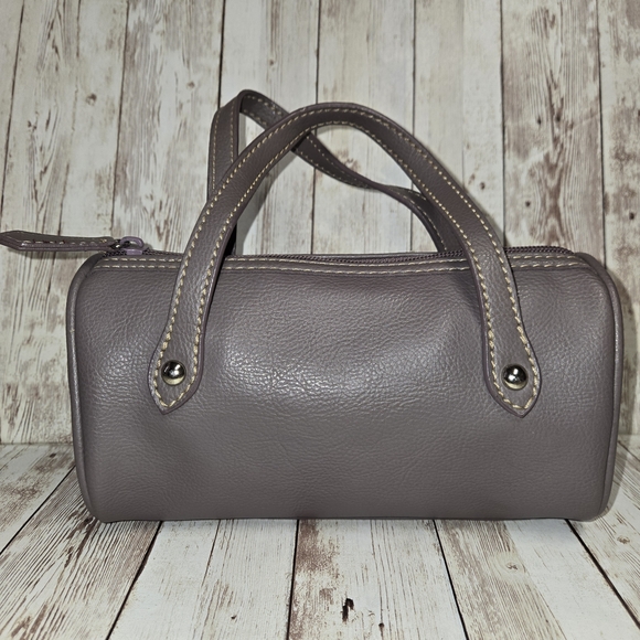 Nine West Handbags - Nine West Powder Lavender Mini Barrel Purse Double Strap w/ Mirror Small Handbag